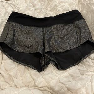 lululemon speckled shine speed ups size 6